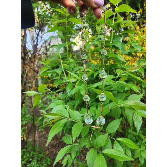Antique Pools of Light with Brass Section Necklace - Picture 2 of 5